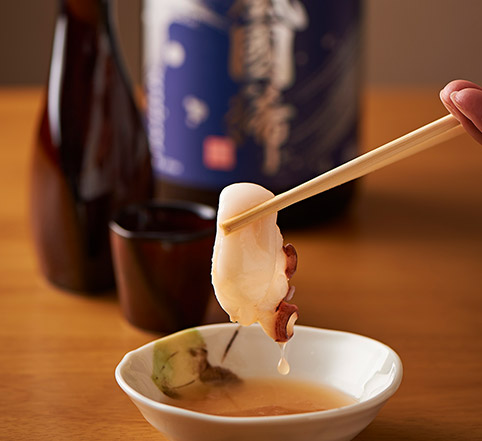 日本酒と一品